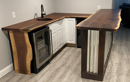 Handmade wooden island made by Sunnyline7.