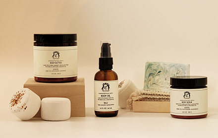 Shower steamers made with essential oils sold by The Elchemist.